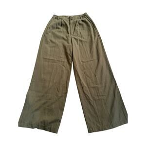 Madewell The Harlow Wide Leg Pant Women's Size 4 Green